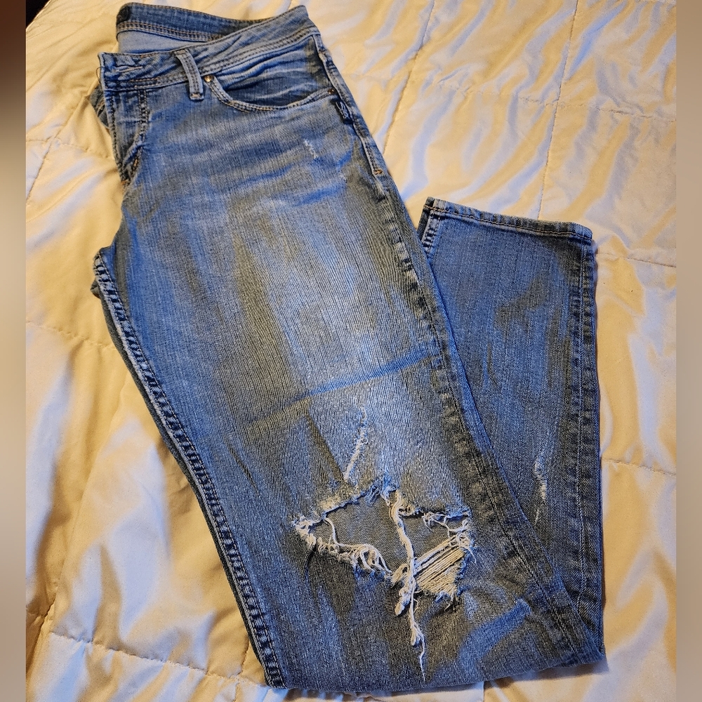 Silver Boyfriend Distressed jeans